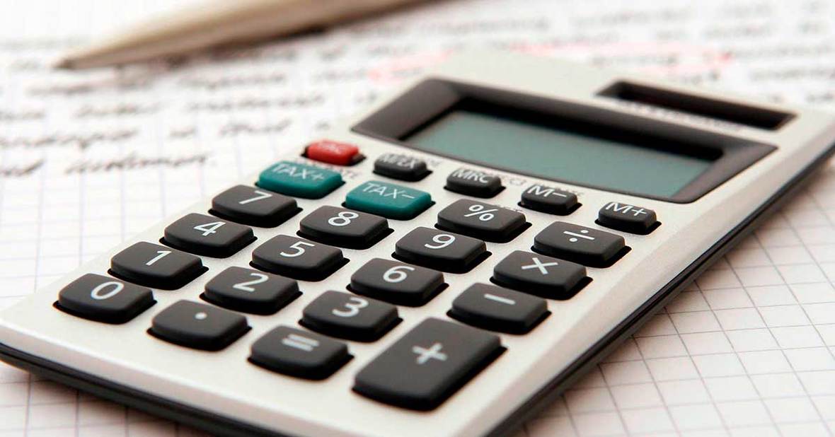 Imagen de una calculadora, necesaria para calcular la pensión de viudedad